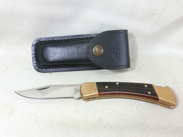 Λナイフ　BUCK　110　フォールディングナイフ　専用ケース付き　バック　キャンプ　アウトドア　釣り　折り畳み