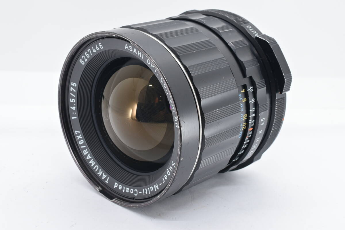 Pentax ペンタックス Super Multi Coated Takumar 6×7 75mm f/4.5 Prime Lens マニュアル フォーカス 単焦点 67 用 レンズ TN72767M