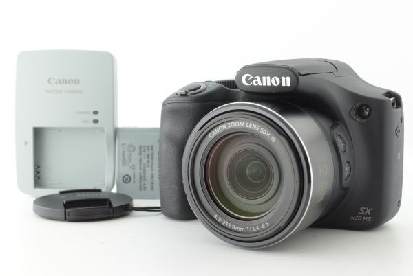 【美品】Canon PowerShot SX530 HS 16MP Digital Camera Black キャノン パワーショット デジタルカメラ EF-TN-JP2786