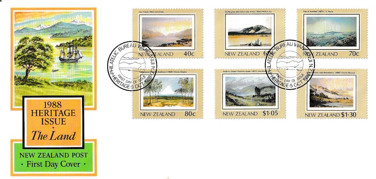 （ニュージーランド）1988年自然遺産6種完ＦＤＣ