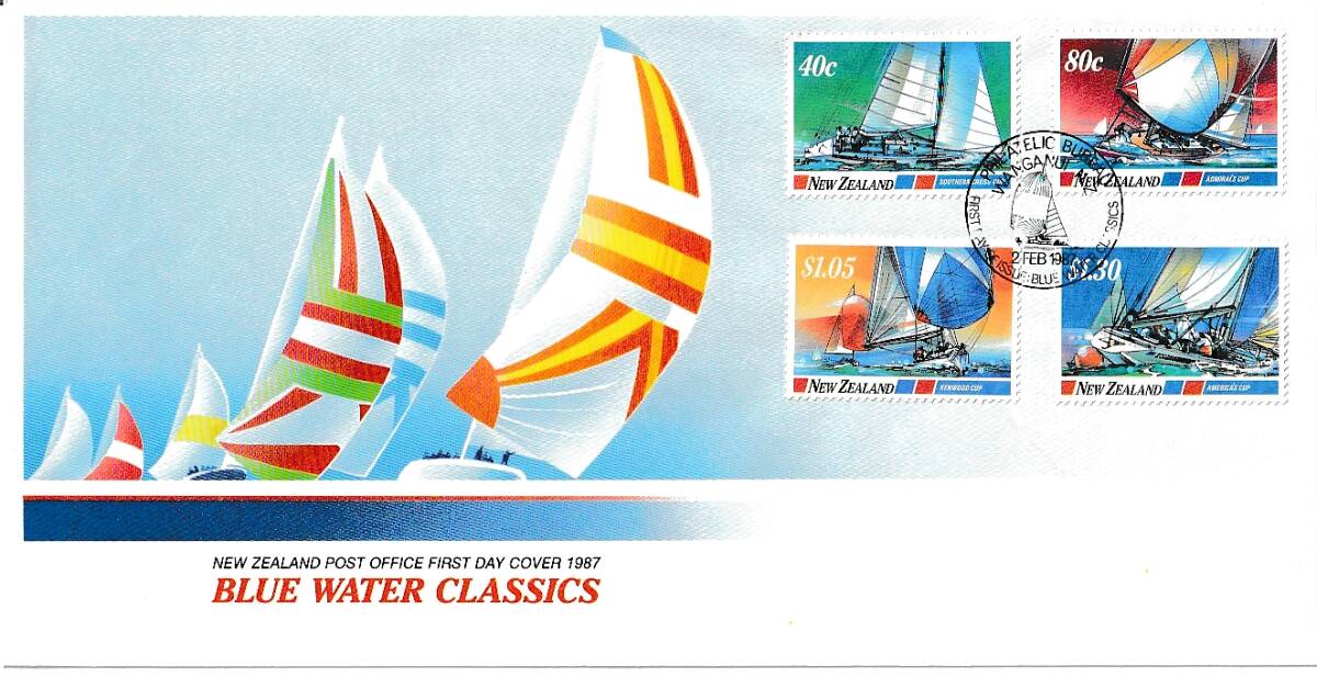 （ニュージーランド）1987年ヨット4種完ＦＤＣ