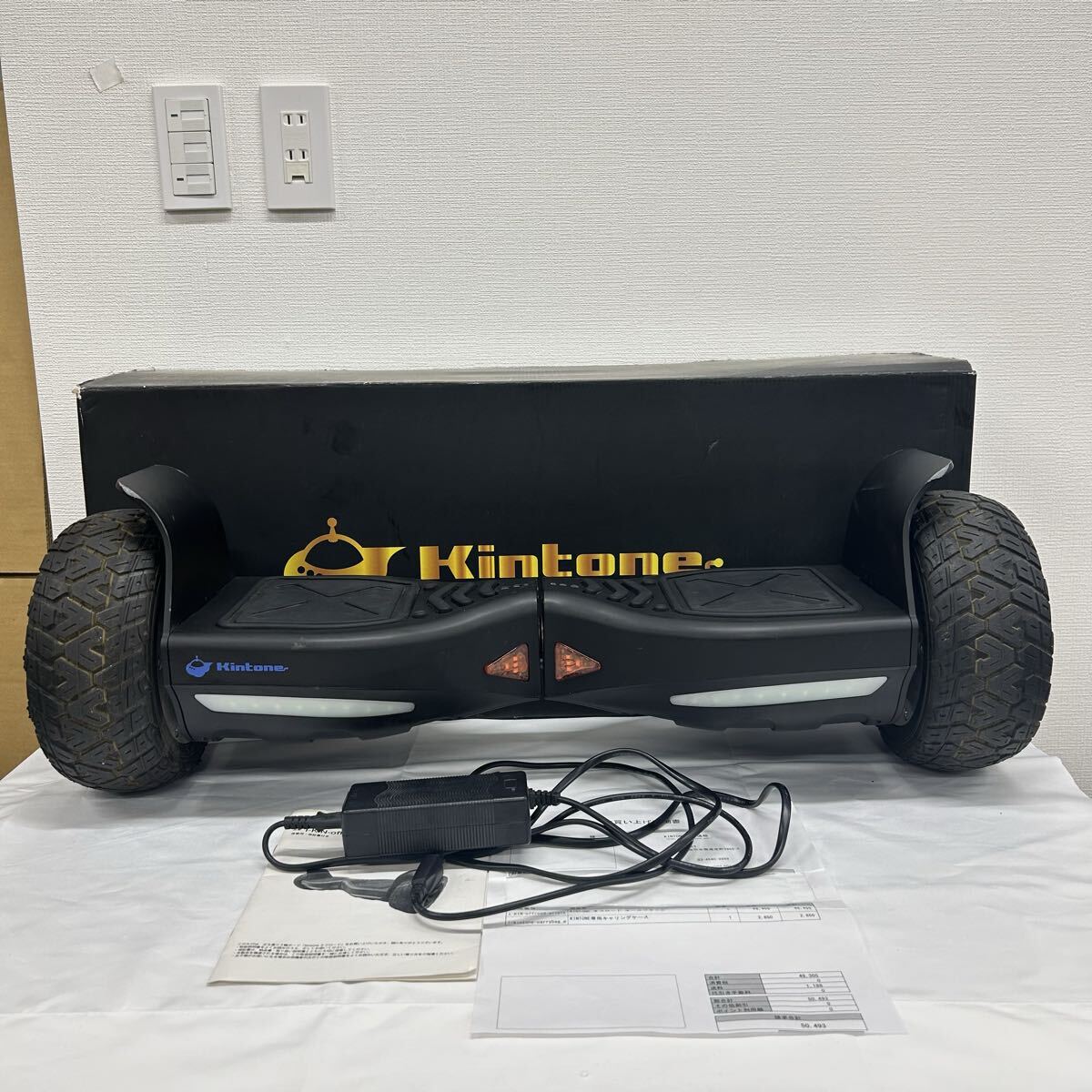Kintone キントーン 立ち乗り二輪ボード I-KIN-offroad オフロード オールブラック 元箱付き ミニセグウェイ 動作確認済み 