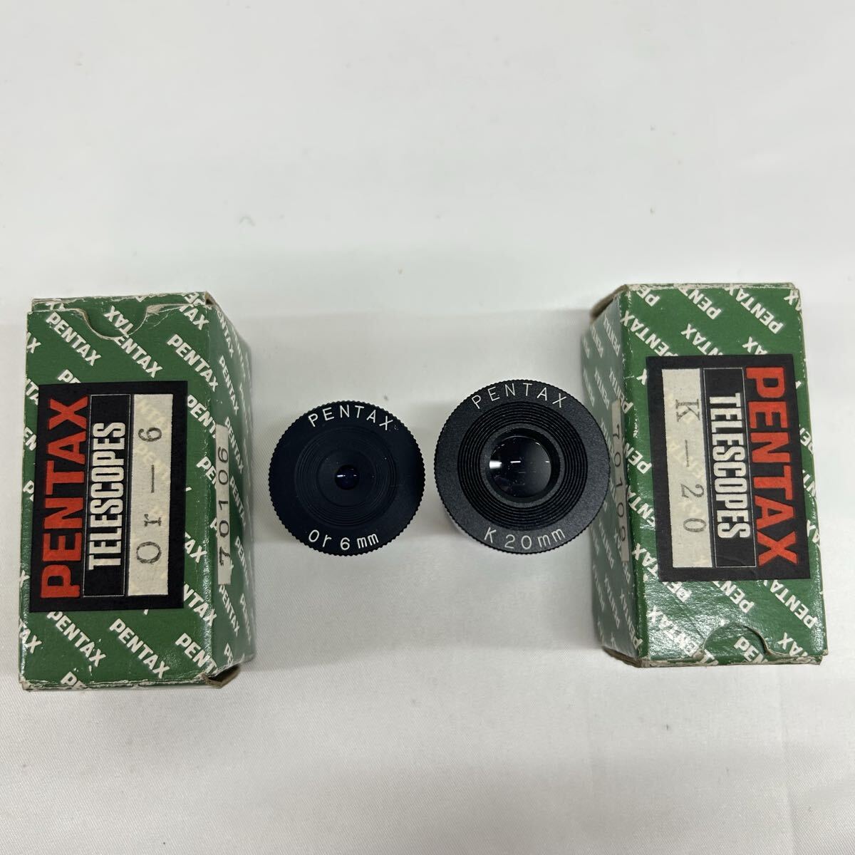 PENTAX ペンタックス K 20mm / Or 6mm アイピース　2点 箱付き 接眼レンズ 望遠鏡用部品 現状品