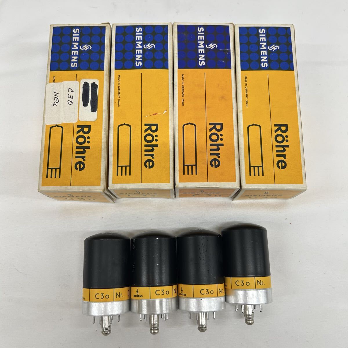 真空管 SIEMENS シーメンス C3o 4点 元箱付 現状品