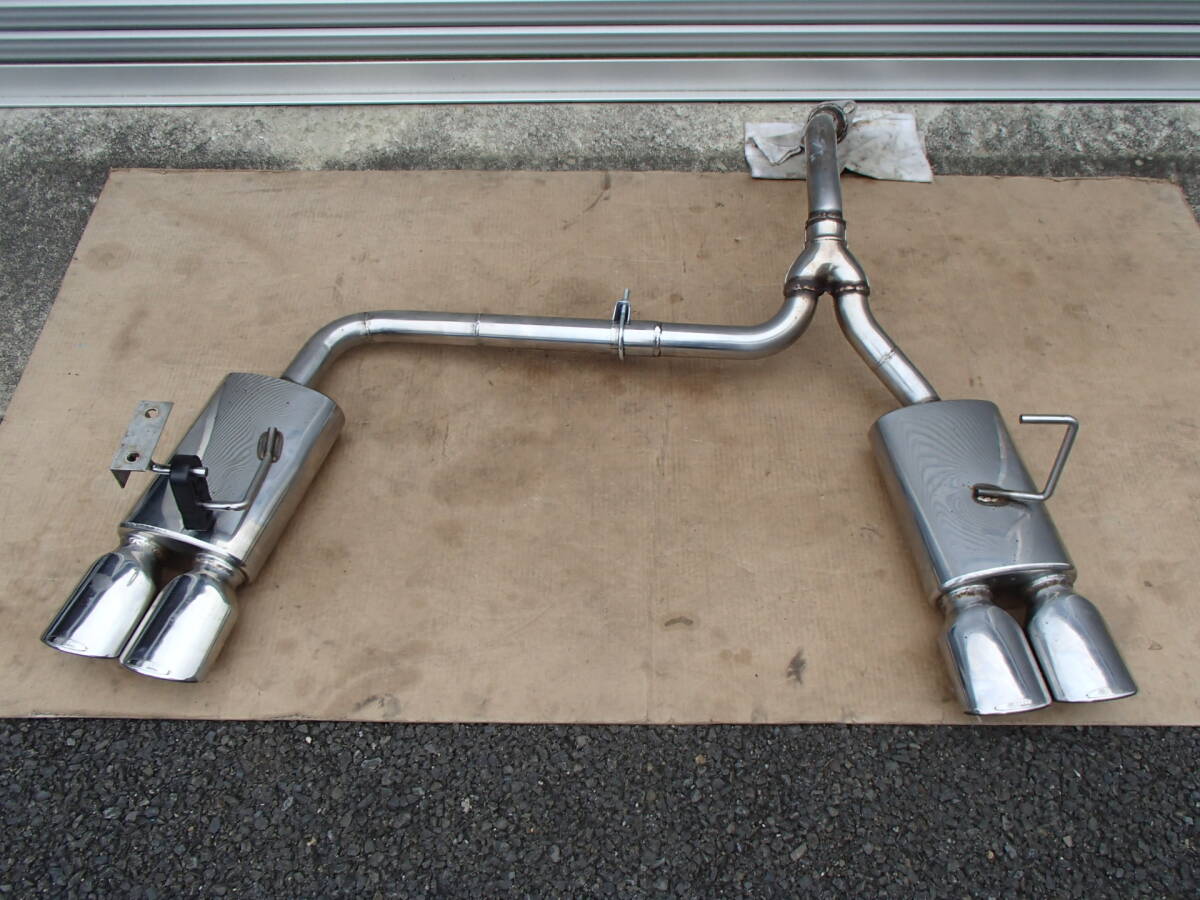 希少 T41 mac BLICK IMPACT 4本出 マフラー オーバルデュアル タイコ付き カローラルミオン NZE151 TOYOTA COROLLA RUMION 排気 直管 社外