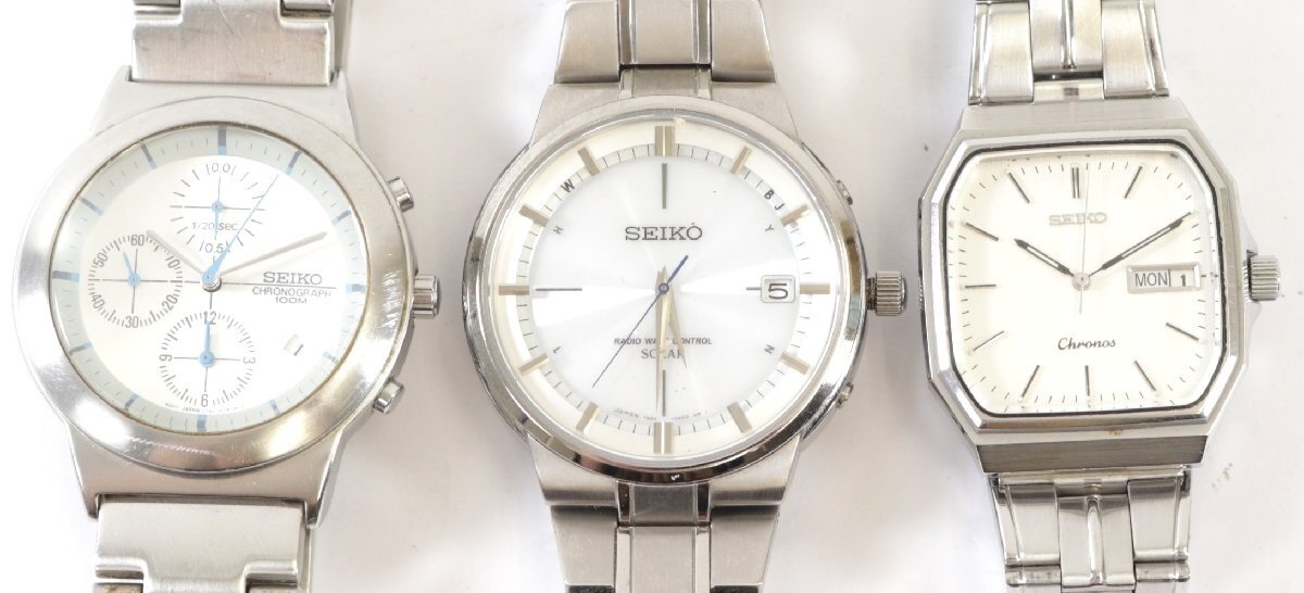 【3点】 SEIKO セイコー SPIRIT スピリット CRONOS クロノス 5H23-5100/7B24-0AZ0/7T92-0DA0 クォーツ 電波ソーラー 腕時計 まとめ 2581-YO