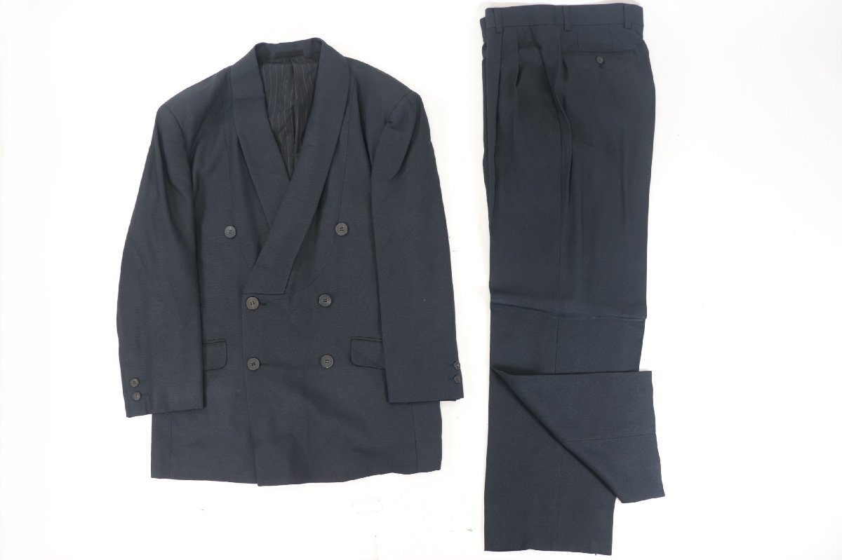 ISSEY MIYAKE イッセイミヤケ ジャケット スラックス スーツ 背広 服 ファッション ネイビー 系 サイズ S M 紳士 メンズ 2704-SK