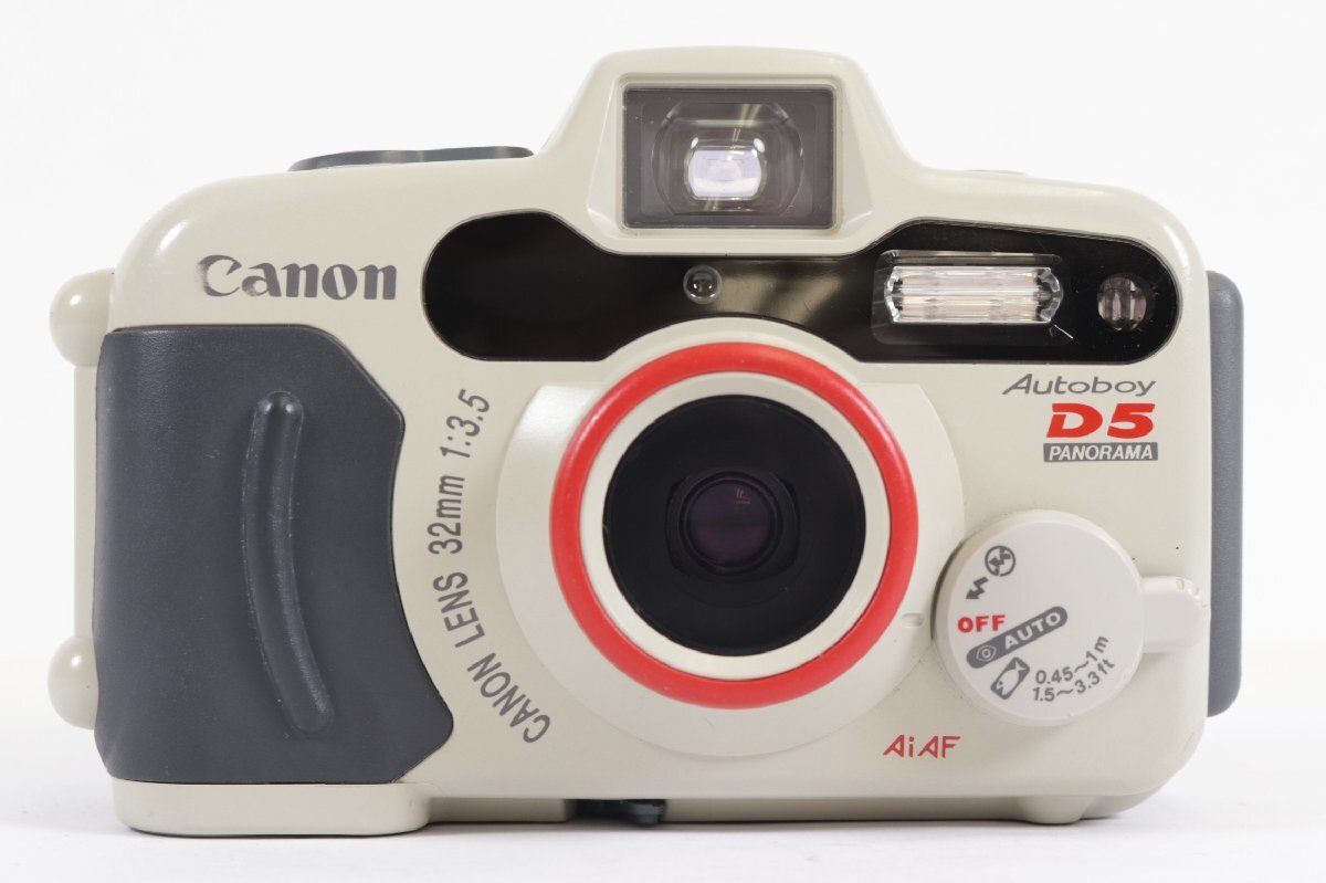 【ジャンク】Canon キャノン Autoboy D5 PANORAMA 32mm F3.5 コンパクト フィルム カメラ 動作未確認 2724-SK