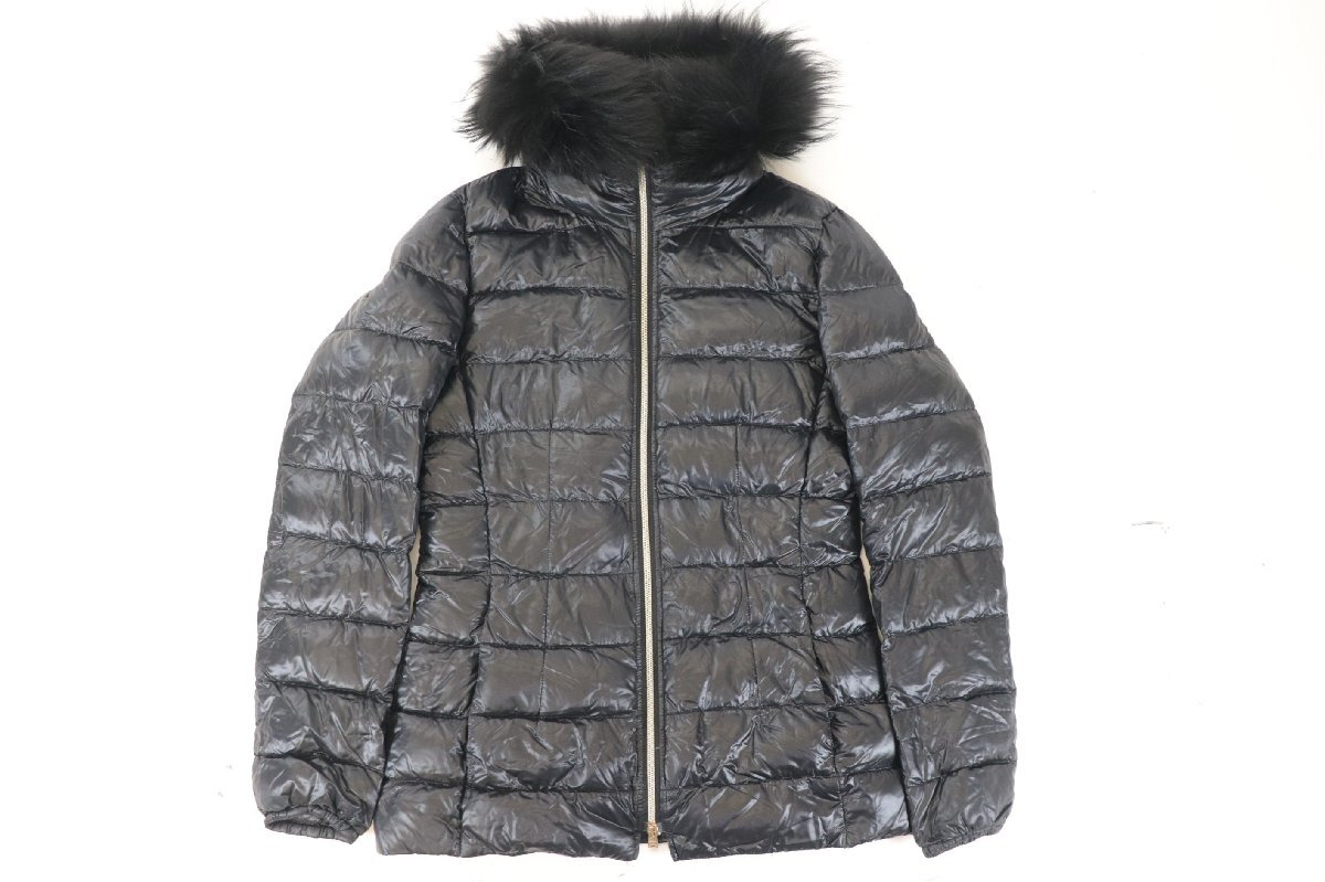 HERNO ヘルノ ダウン コート アウター 服 ファッション ダウン95％ フェザー5％ ブラック 系 サイズ 42 レディース 2903-SK