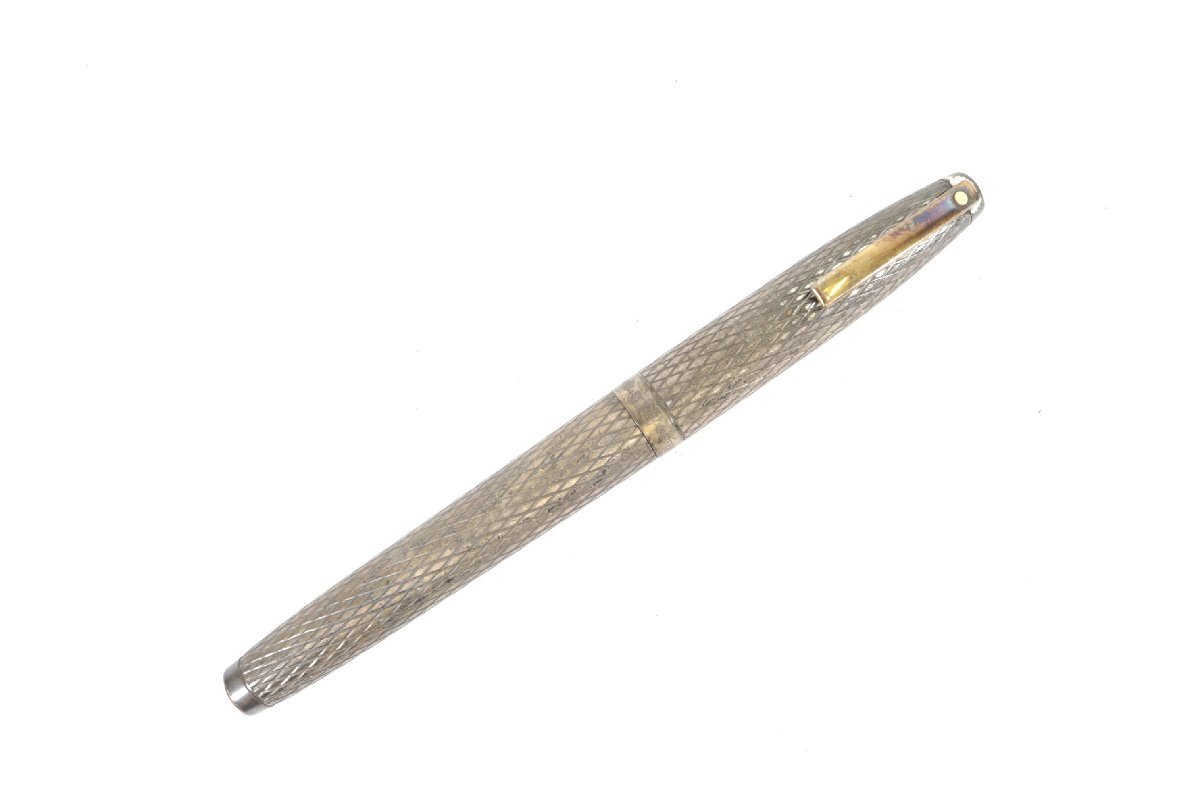 SHEAFFER シェーファー 万年筆 ペン先 14K AUST 刻印 スターリングシルバー 文具 筆記用具 2619-NN