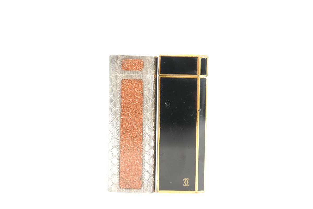 【2点】Cartier カルティエ ライター ガスライター ゴールドカラー シルバーカラー 喫煙具 喫煙グッズ 火花OK まとめ 2761-NN