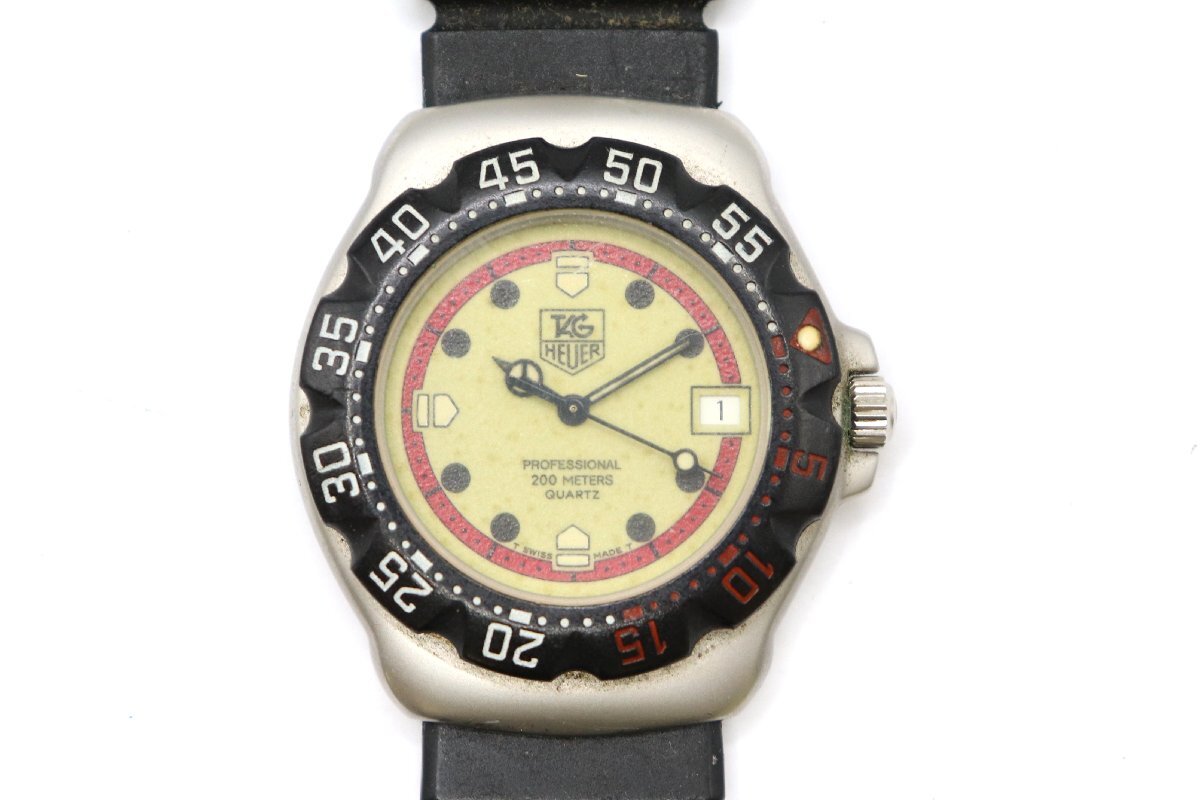 TAG HEUER タグホイヤー フォーミュラ1 プロフェッショナル 200Ｍ WA1211 クォーツ メンズ 腕時計 デイト ベルトジャンク 2771-YO