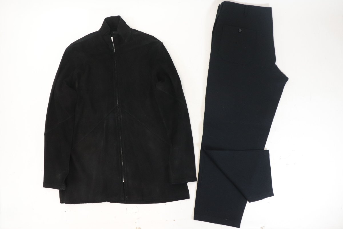 【2点】Y’s ワイズ for men ヨウジヤマモト ジャケット アウター スラックス パンツ 羊革 サイズ 3 等 メンズ まとめ 2797-SK