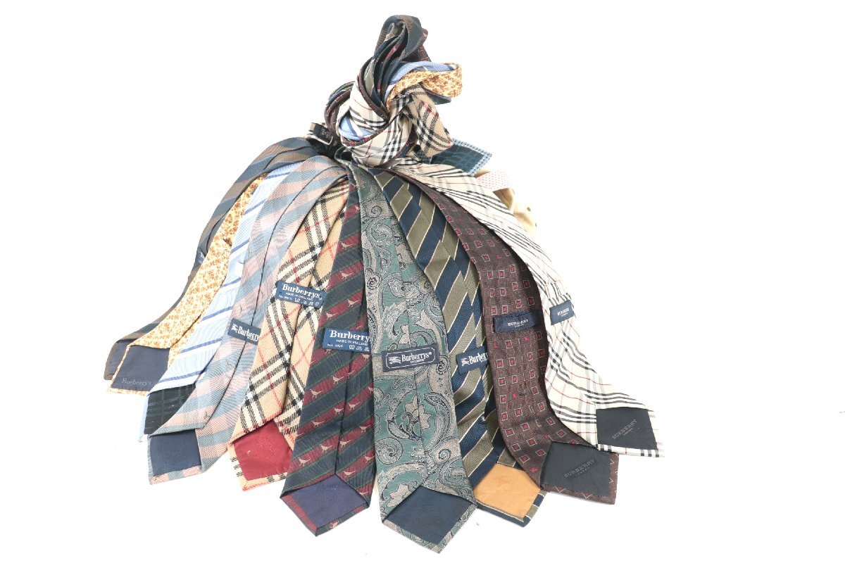 【50本】BURBERRY バーバリー Burberrys ネクタイ 柄物 装飾 ファッション 小物 メンズ まとめ売り 2841-SS