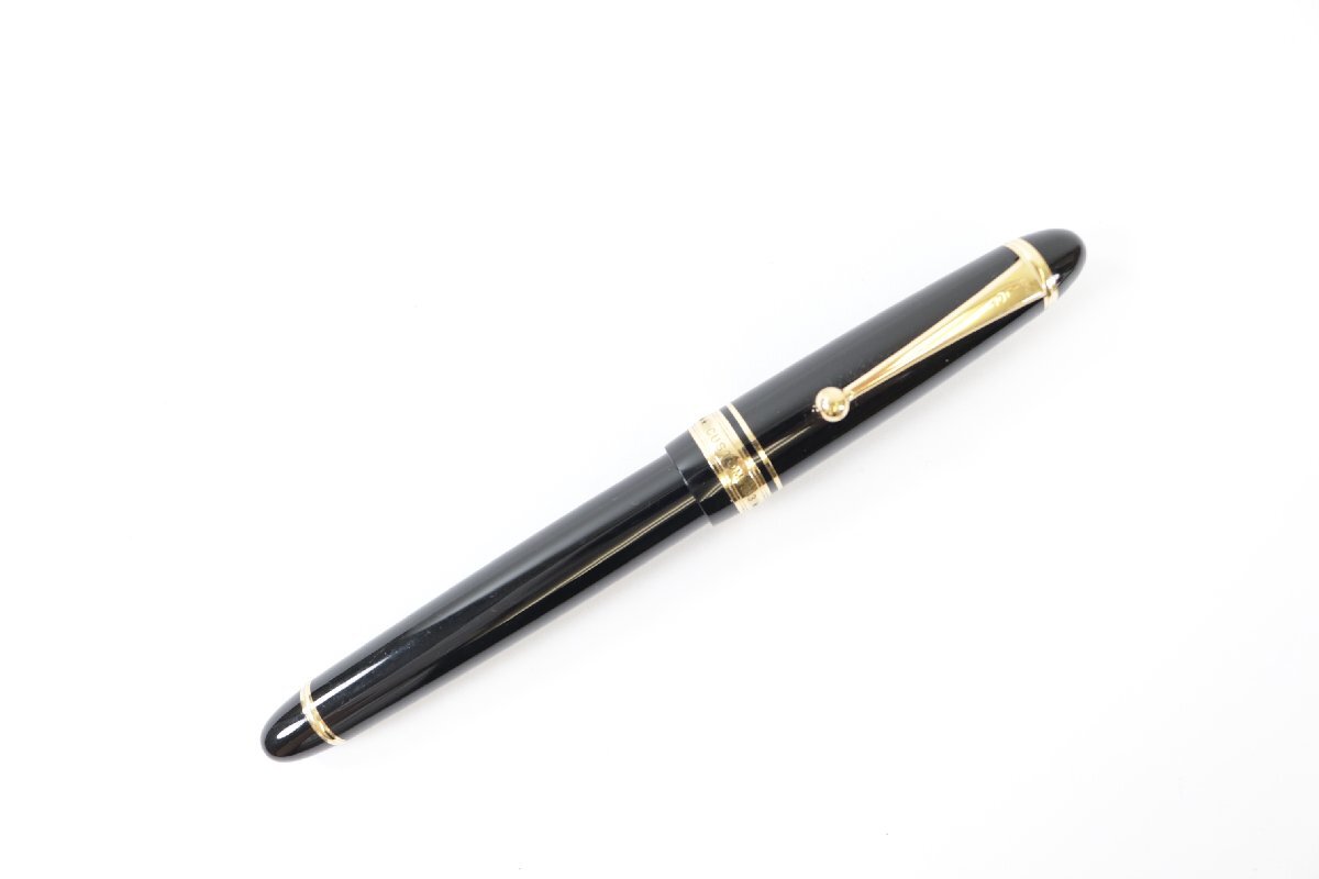 PILOT パイロット CUSTOM カスタム 743 万年筆 ペン先 14K 585 刻印 ブラック ゴールドカラー 文具 筆記用具 2857-NN