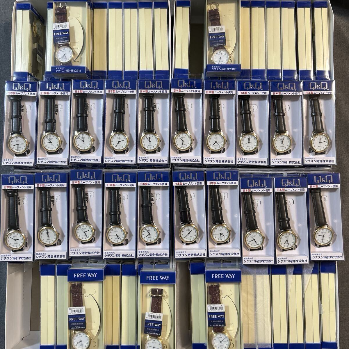 【腕時計100本】新品　腕時計　シチズン　メンズ　未開封品　CITIZEN 不動品　電池切れ　デッドストックジャンク品