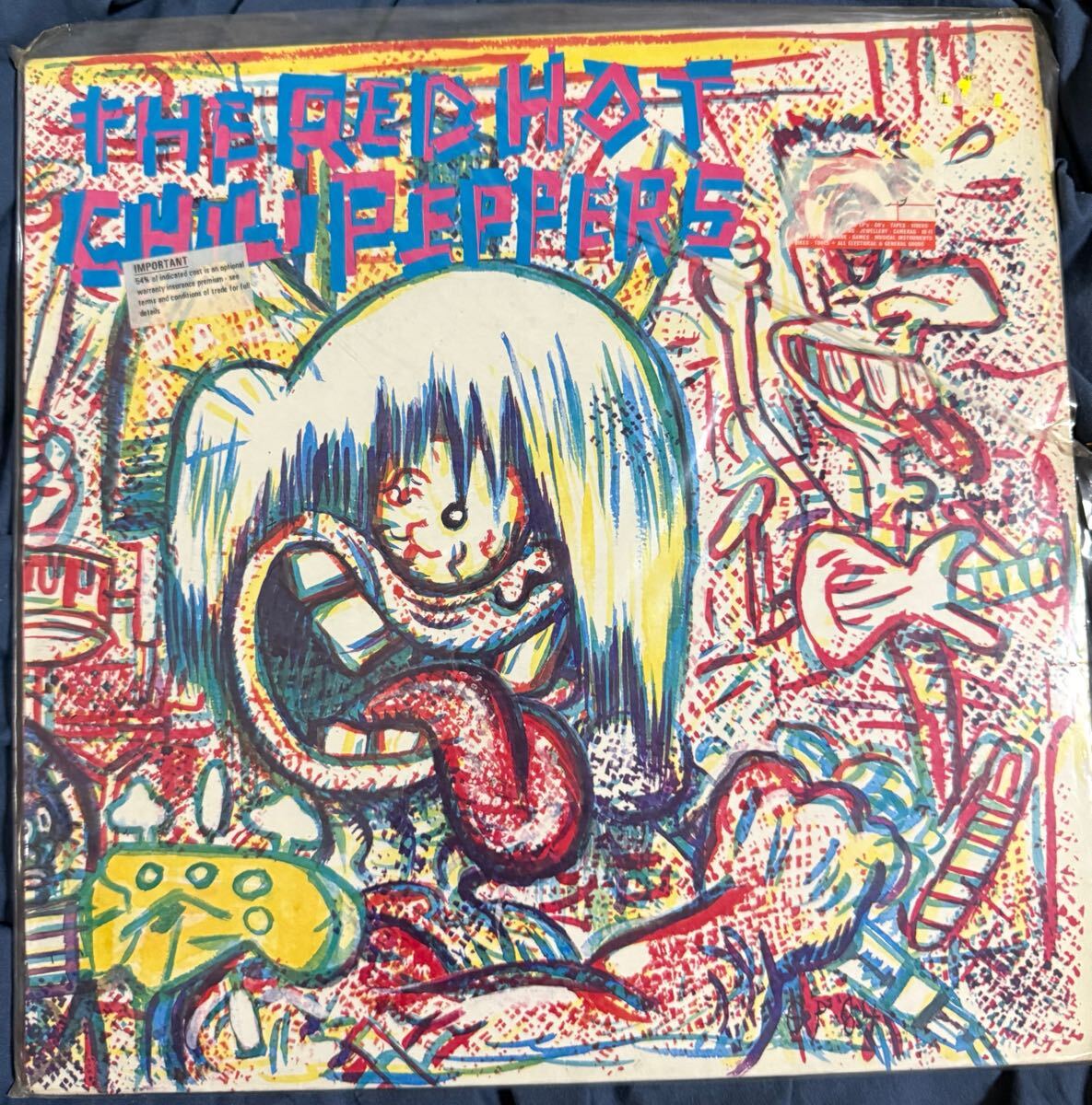 1990UK盤 THE RED HOT CHILI PEPPERS 1st アルバム LP レコード