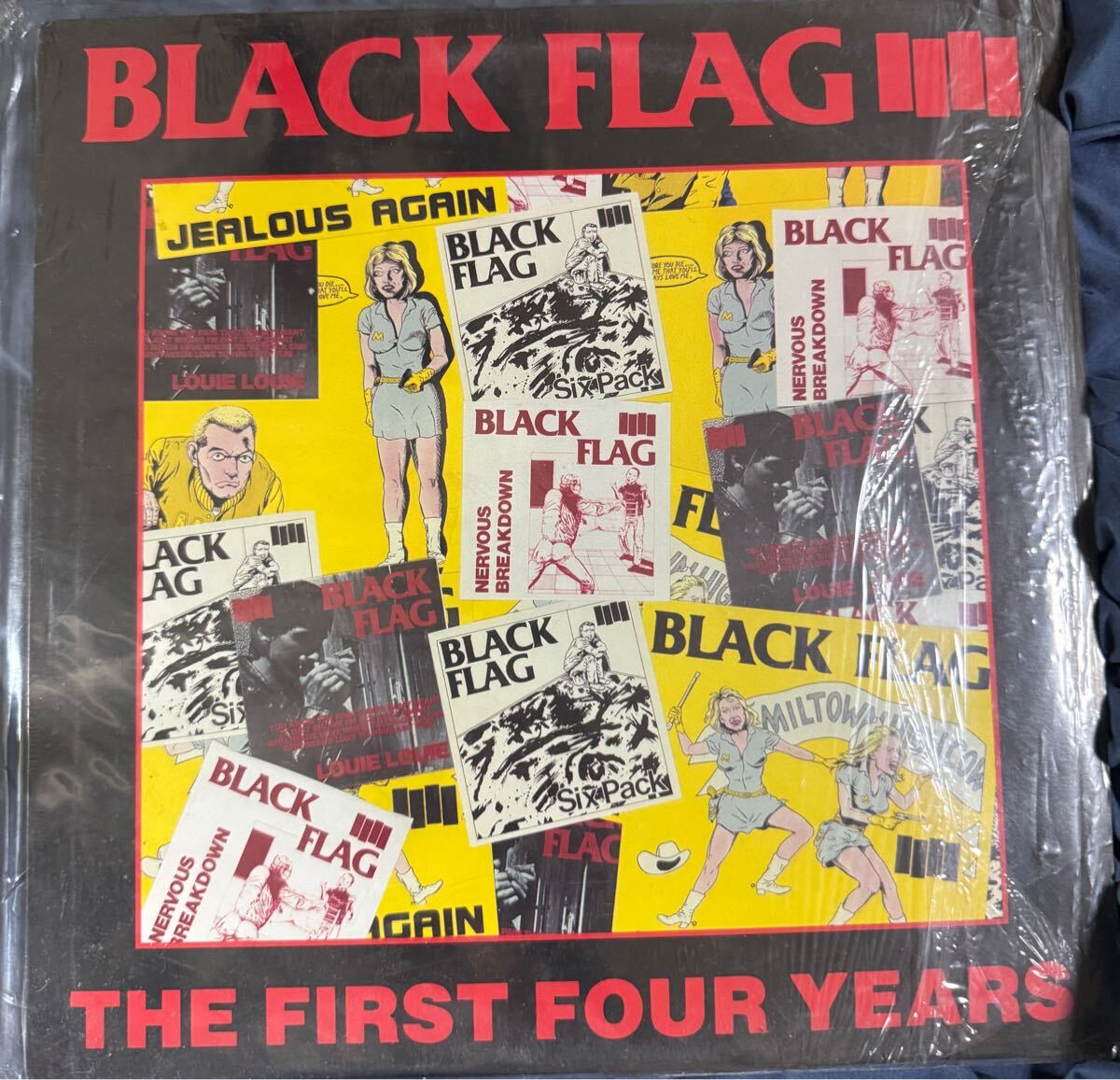 1988US盤 BLACK FLAG THE FIRST FOUR YEARS レコード LP ブラックフラッグ