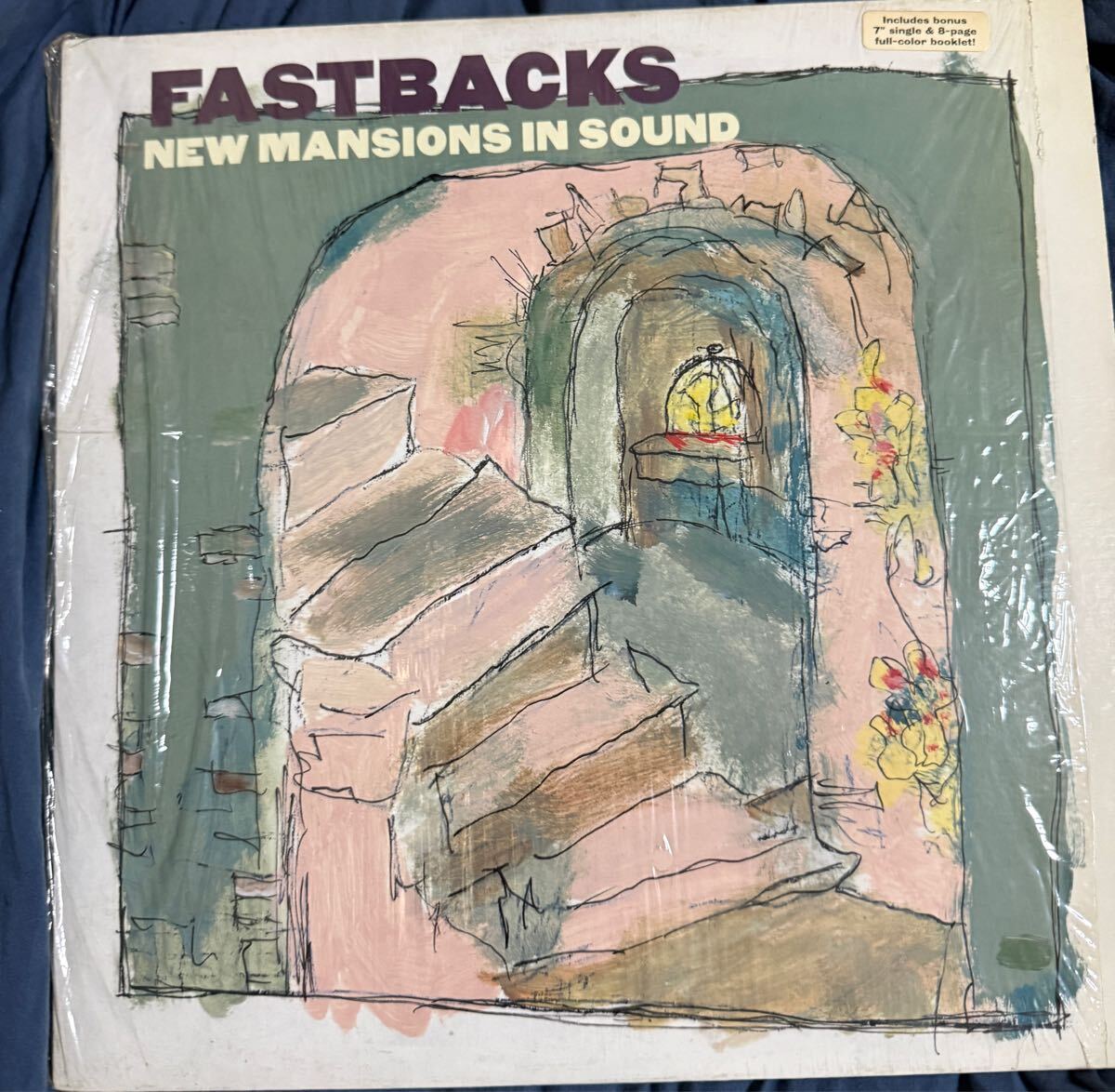 1996USオリジナル盤 7インチとブックレット付　Fastbacks / New Mansions In Sound LP US盤 レコード