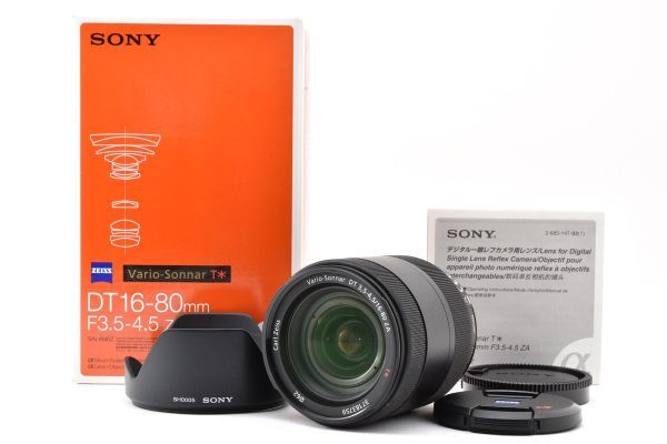 ★極上品★ ソニー SONY Vario-Sonnar T* DT16-80mm F3.5-4.5 ZA SAL1680Z ソニーA用 A12 ★前後キャップ 元箱 フード 取説★ #3618 #A51