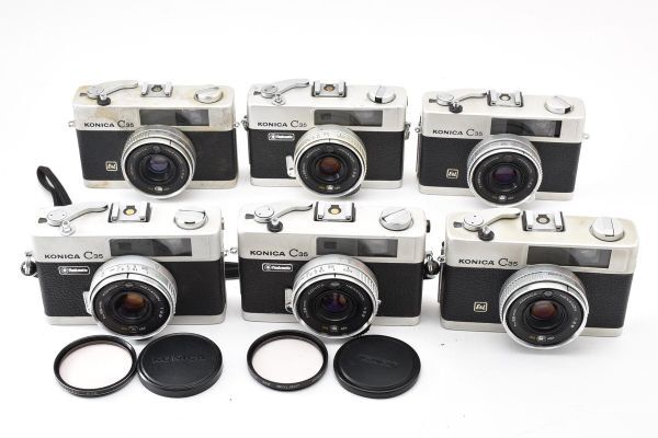 ★訳あり大特価★ コニカ Konica C35 E&L×3 / flash matic×3 ★6個まとめ★ B09 ★★ #3627 #9270 #B94