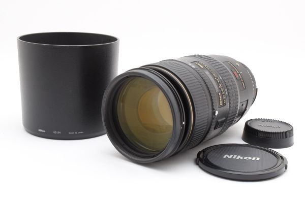 ★美品★ ニコン NIKON AF VR-NIKKOR 80-400mm F4.5-5.6D ED A04 ★前後キャップ★ #3666 #0180 #A62