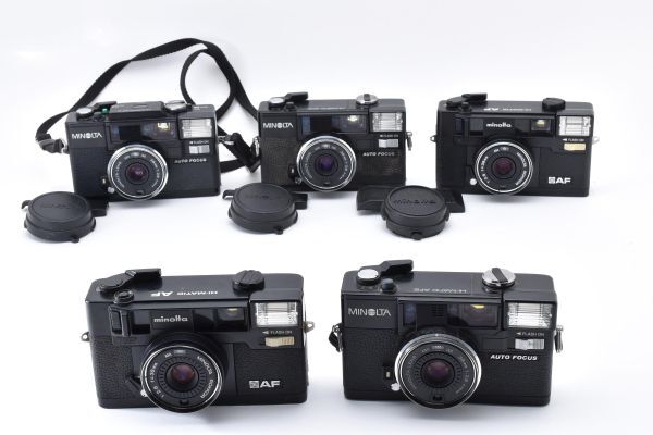 ★訳あり大特価★ ミノルタ MINOLTA HI-MATIC AF×2 / AF2×2 /AF-D ★5個まとめ★ フィルムカメラ A01 ★★ #3683 #0180 #B14