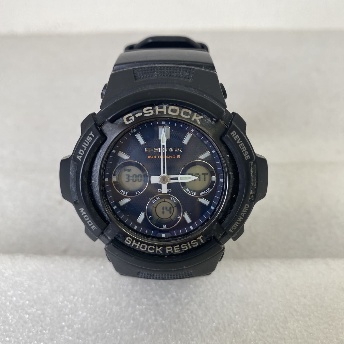 【G-SHOCK】 CASIO 腕時計 ソーラー腕時計 ブラック デジアナ 5230 AWG-M100SB
