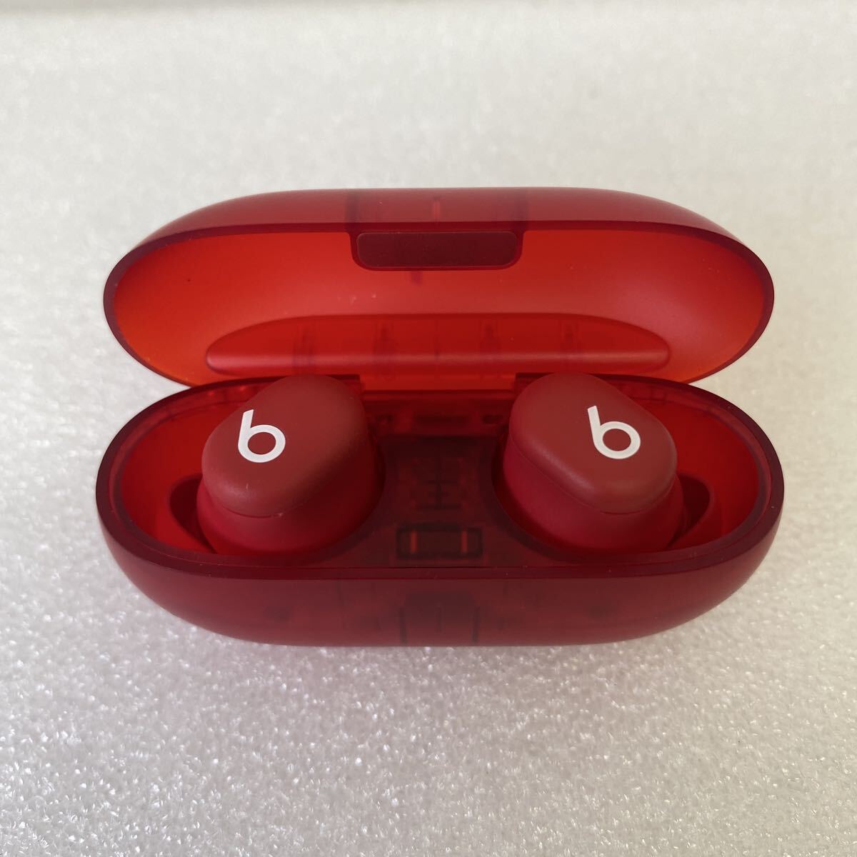 【リセット済み】 Beats Solo Buds ワイヤレスイヤホン ビーツ Bluetooth トランスペアレントレッド 型番：A3152