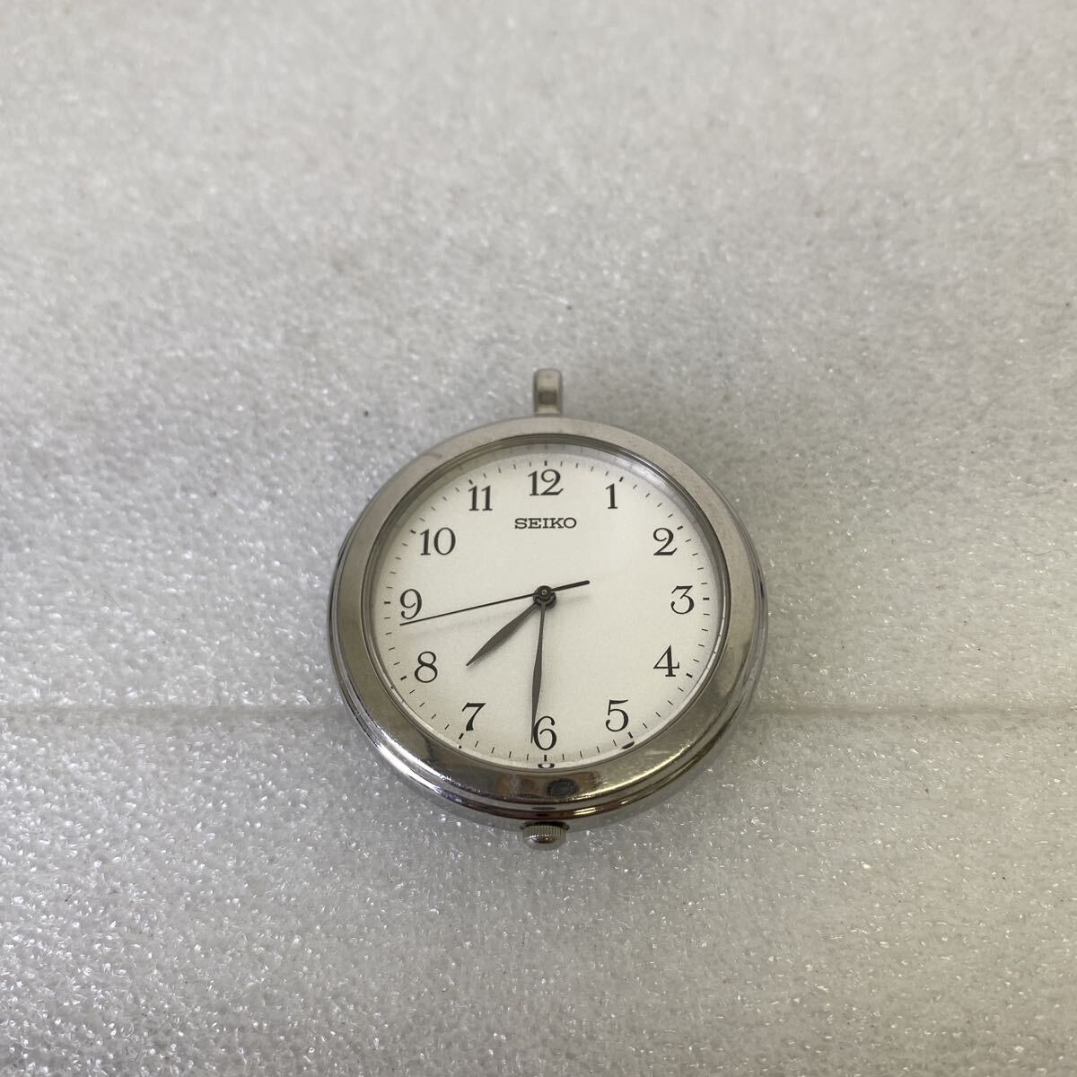 【不動品】 SEIKO セイコー 懐中時計 クォーツ シルバー ヴィンテージ ホワイト文字盤 7N01-0KK0