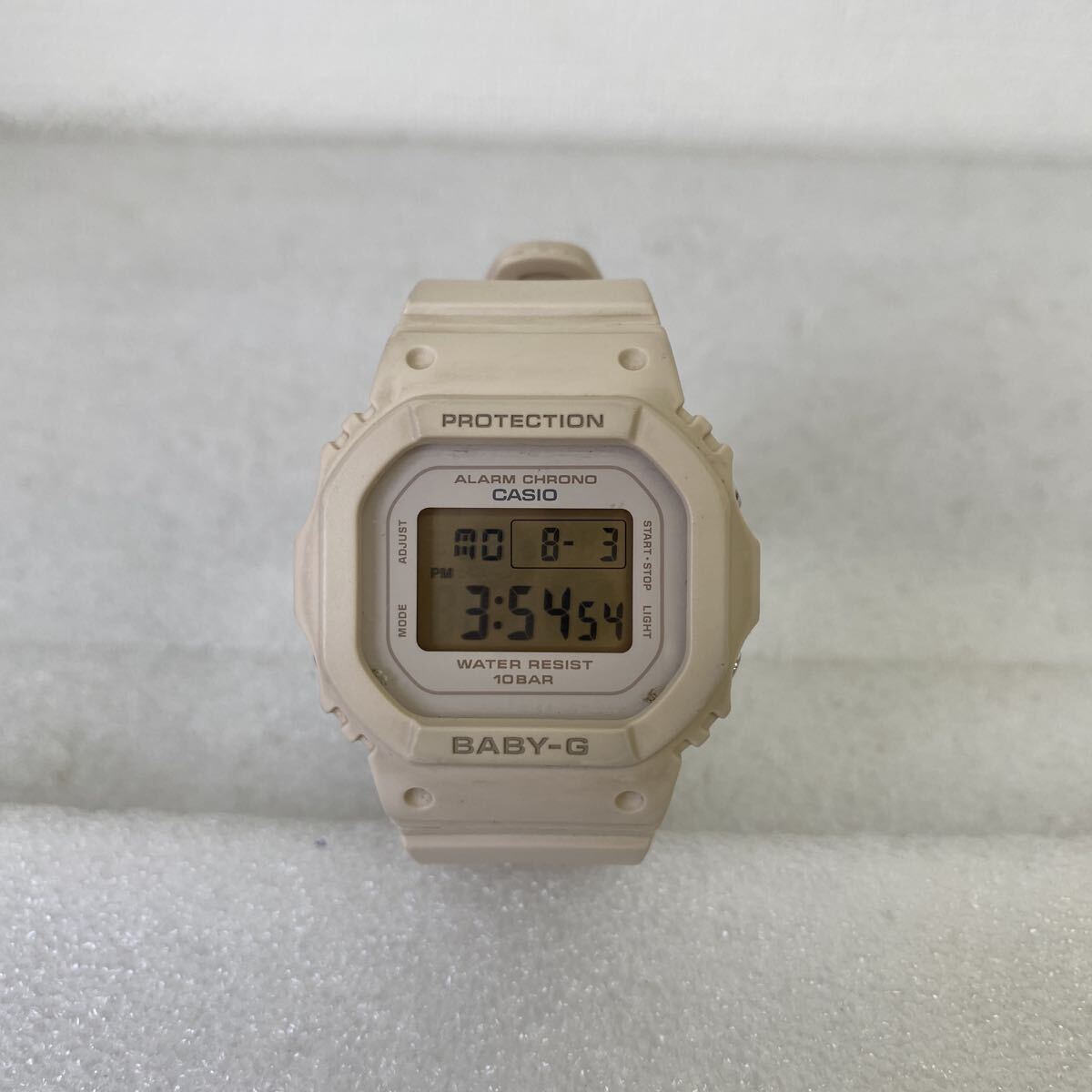【Baby-G】 腕時計 CASIO カシオ デジタル ピンクベージュ クォーツ式 3489 BGD-565 