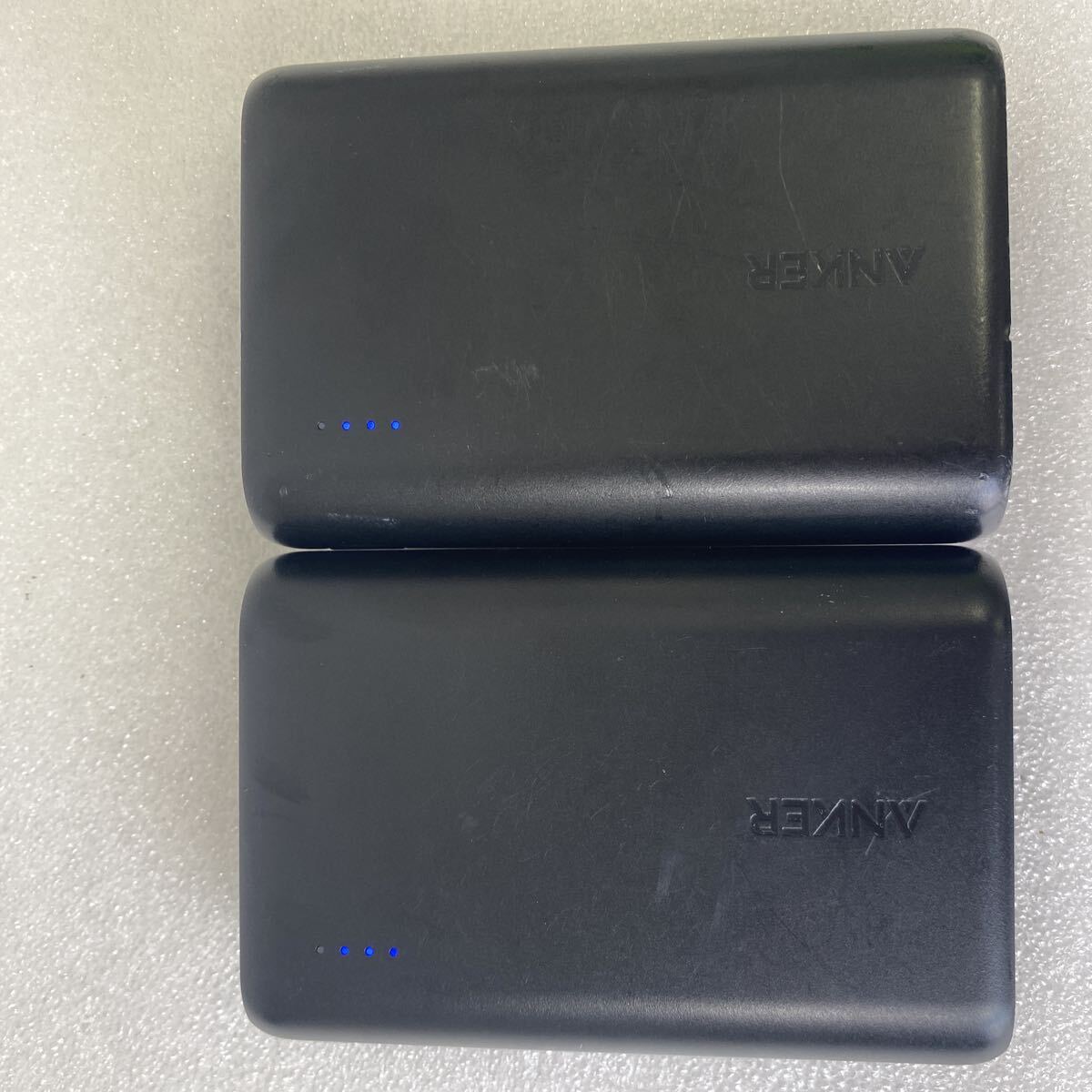Anker PowerCore 10000 A1263 モバイルバッテリー ブラック Micro USB USB-A 2個セット