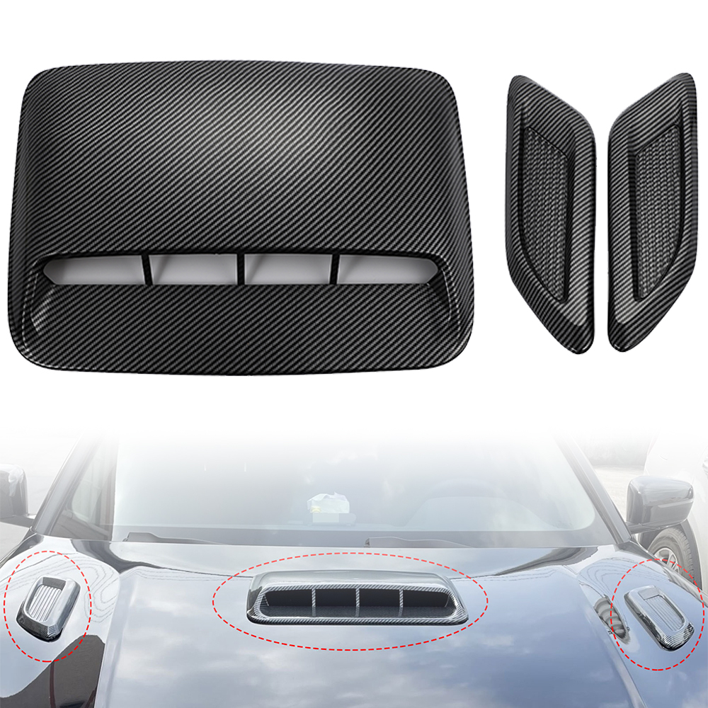 車用 ボンネット ダンパー エア フード ダクト カバー カーボン カバー インプレッサ ランエボ 汎用