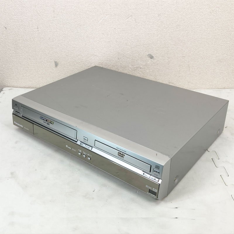動作確認済 再生良好 2002年製 ビデオ一体型 DVDプレーヤー リモコン無 ★ Panasonic NV-VHD1 ビデオ/DVD 入力3系統 AV/S-VIDEO/D1 #4817-K