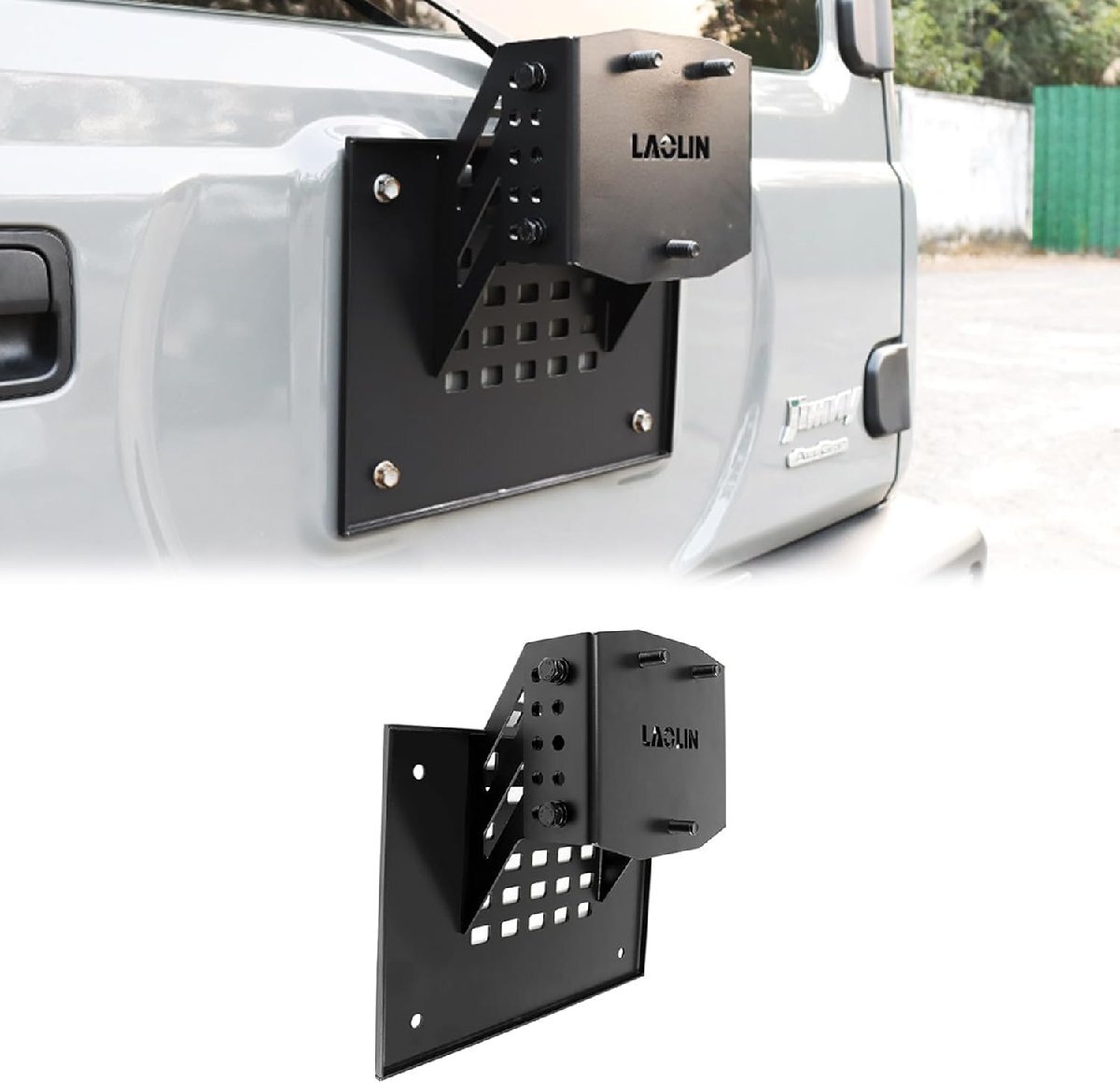 新型スズキジムニー JB64/JB74/ノマドJC74 スペアタイヤブラケット リフトアップブラケット 位置調整 ホルダーリフトアップ パーツ 取付