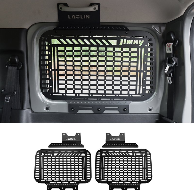 スズキジムニー サイドストレージパネル JB64 JB74 トランク拡張棚 ボルトナット付き 荷物棚 簡単取付 吊り下げ収納 Aタイプ/左右セット