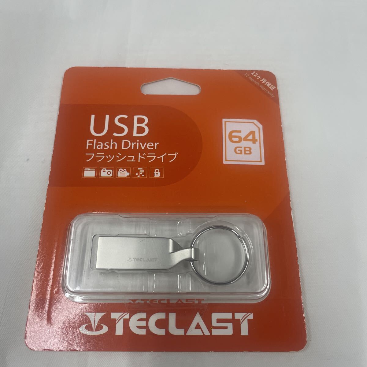 【新品】★TECLASTUSBフラッシュドライブ ◆64GB ◆USBメモリ キーリング付き