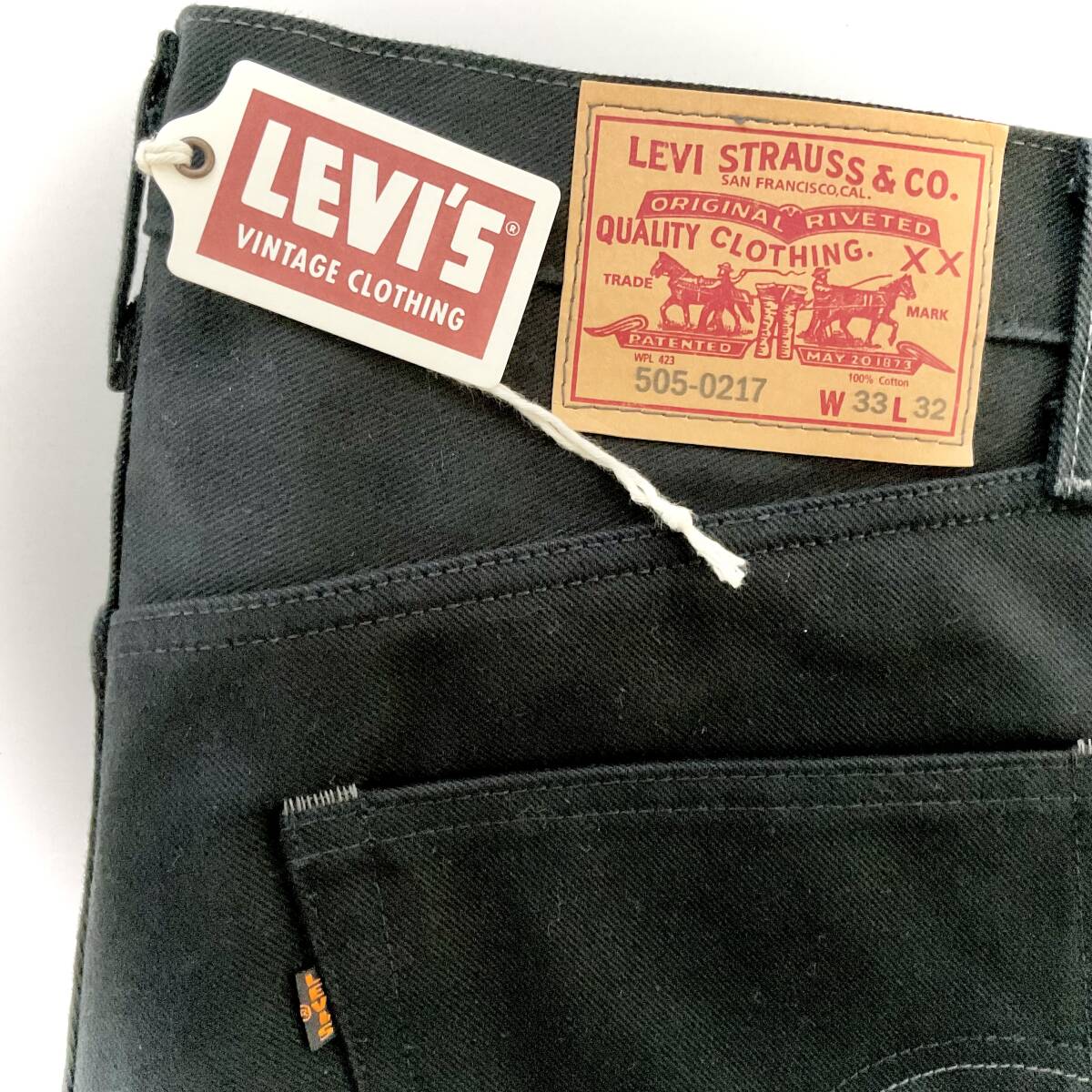 LVC　LEVI'S VINTAGE CLOTHING　67505　ブラック/トルコ製　W33　　　W220