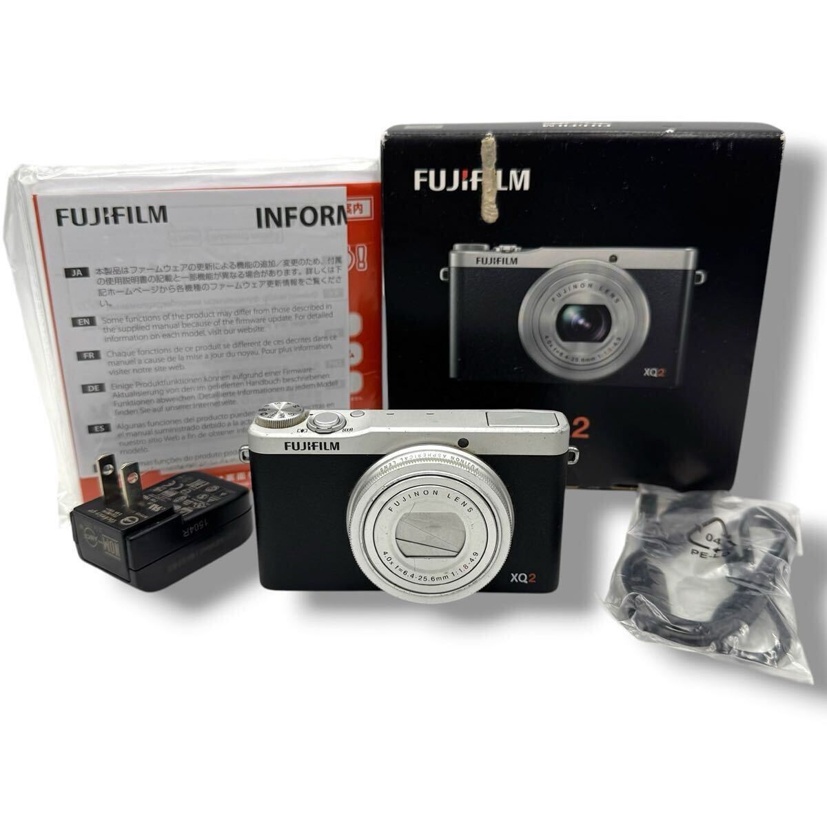 FUJIFILM XQ2 コンパクトデジタルカメラ フジフイルム ブラック シルバー 富士フイルム