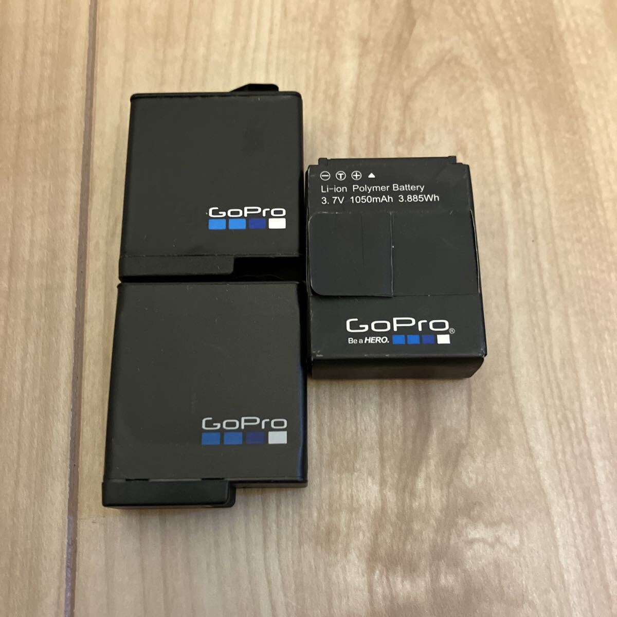 GoPro リチウムイオンバッテリー　純正3個 AABAT-001 2個 AHDBT-301 1個　アクションカメラ