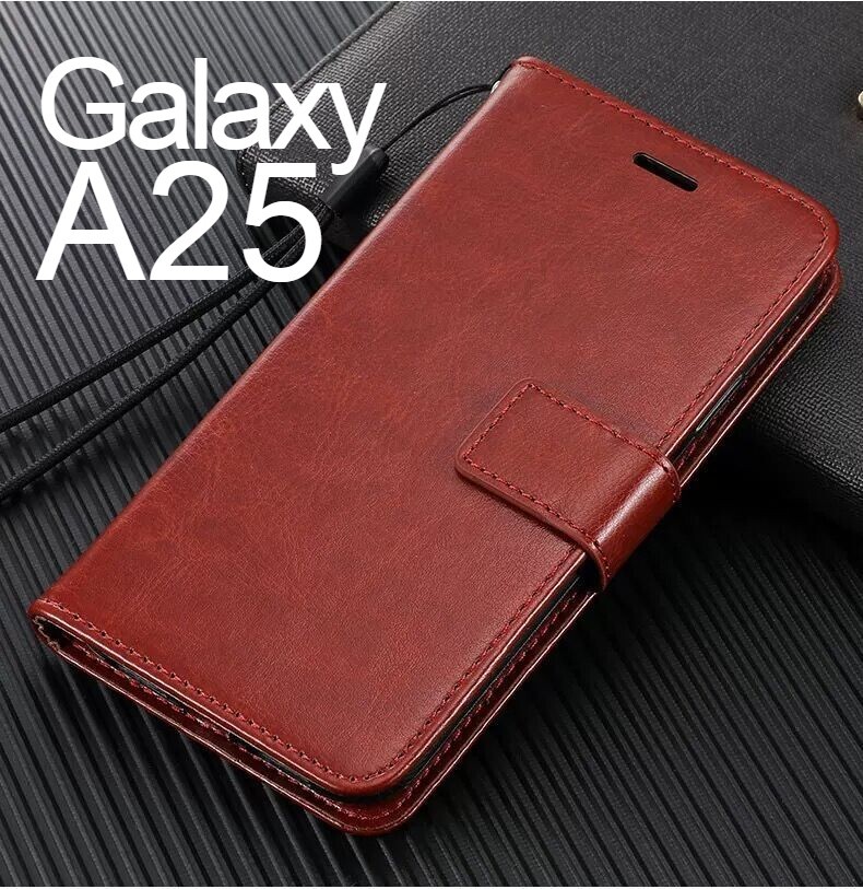 Galaxy A25 5G 手帳型 ブラウン スマホケース (ゆうパケ)