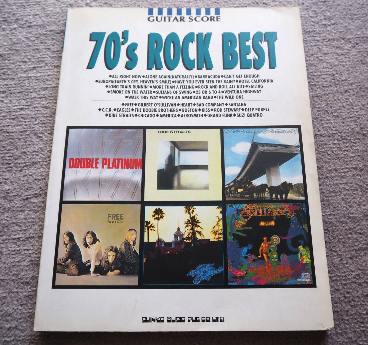 GUITAR SCORE 70'S ROCK BEST