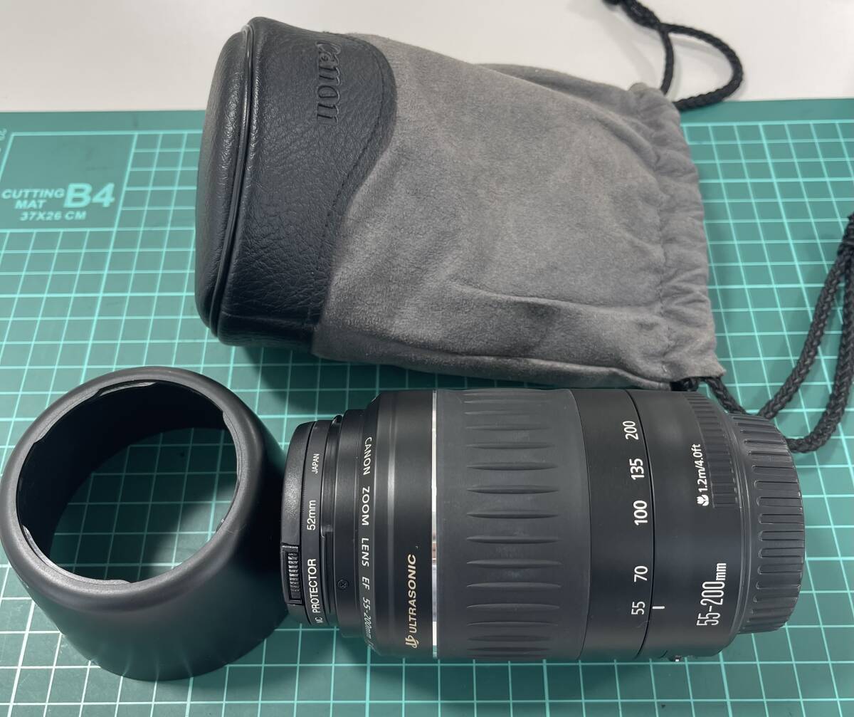 （１円スタート）R0820 Canon キャノン　55-200mm ULTRA SONIC カメラレンズ