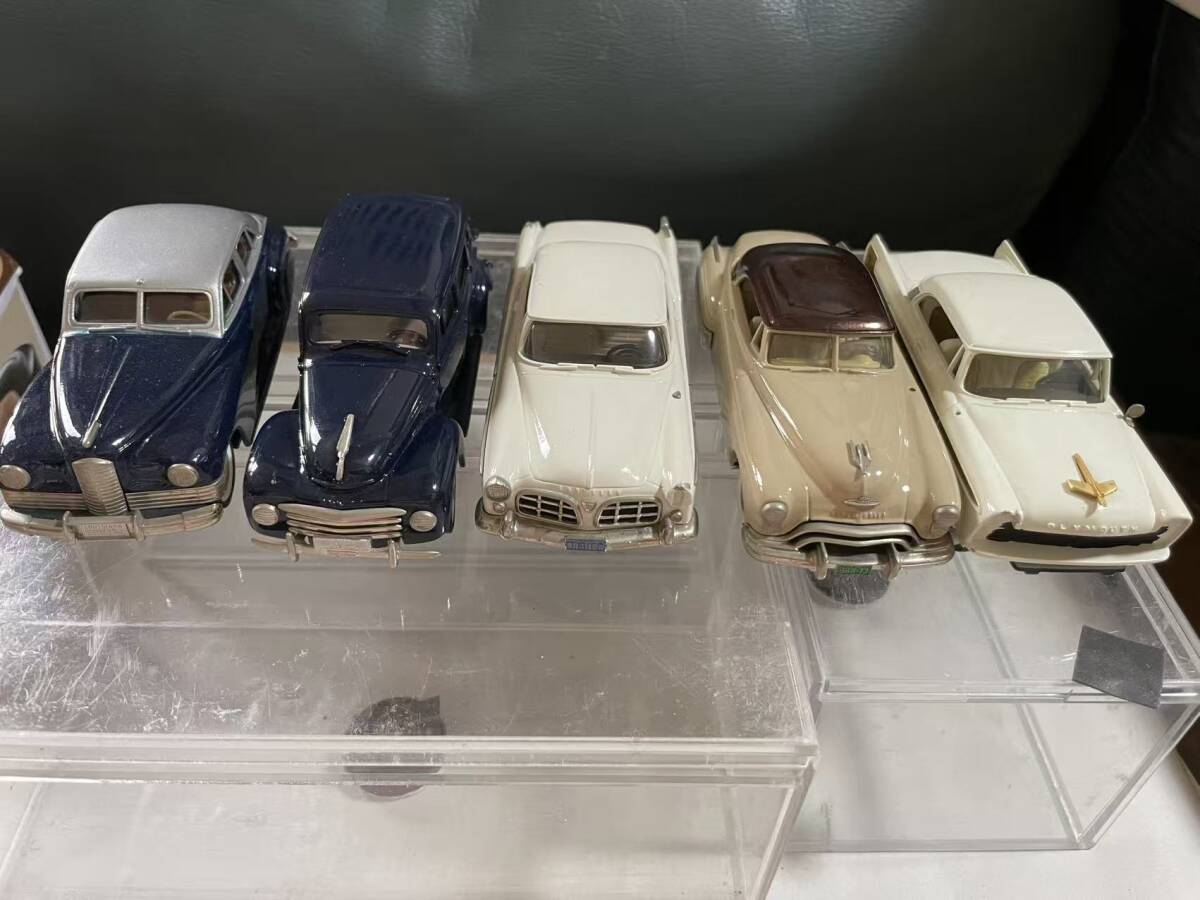 クラシックカー ミニカー 5台セット ダイキャスト まとめ売り ケース付き ジャンク-12