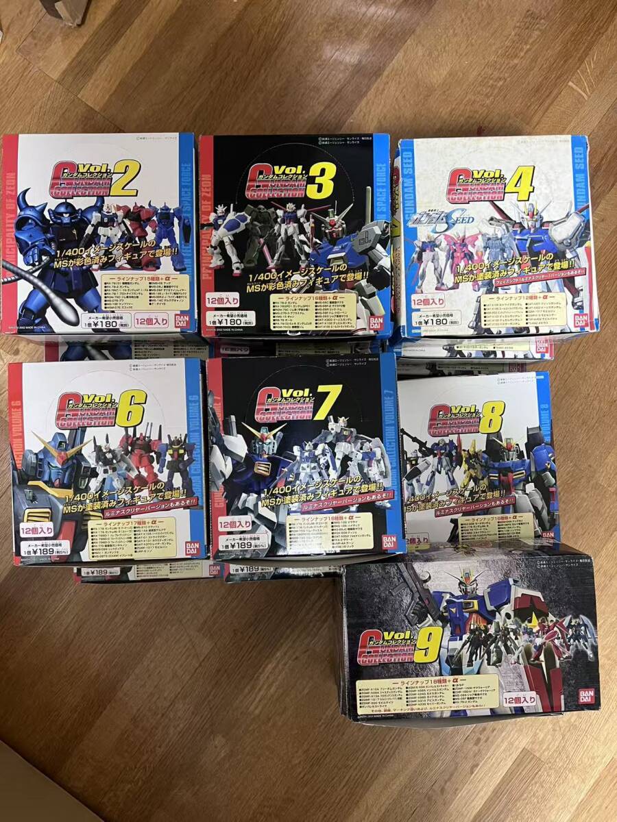 BANDAI ガンダムコレクション Vol.2～9 BOX 20箱セット Vol.8×2 その他各3箱 1/400 未開封