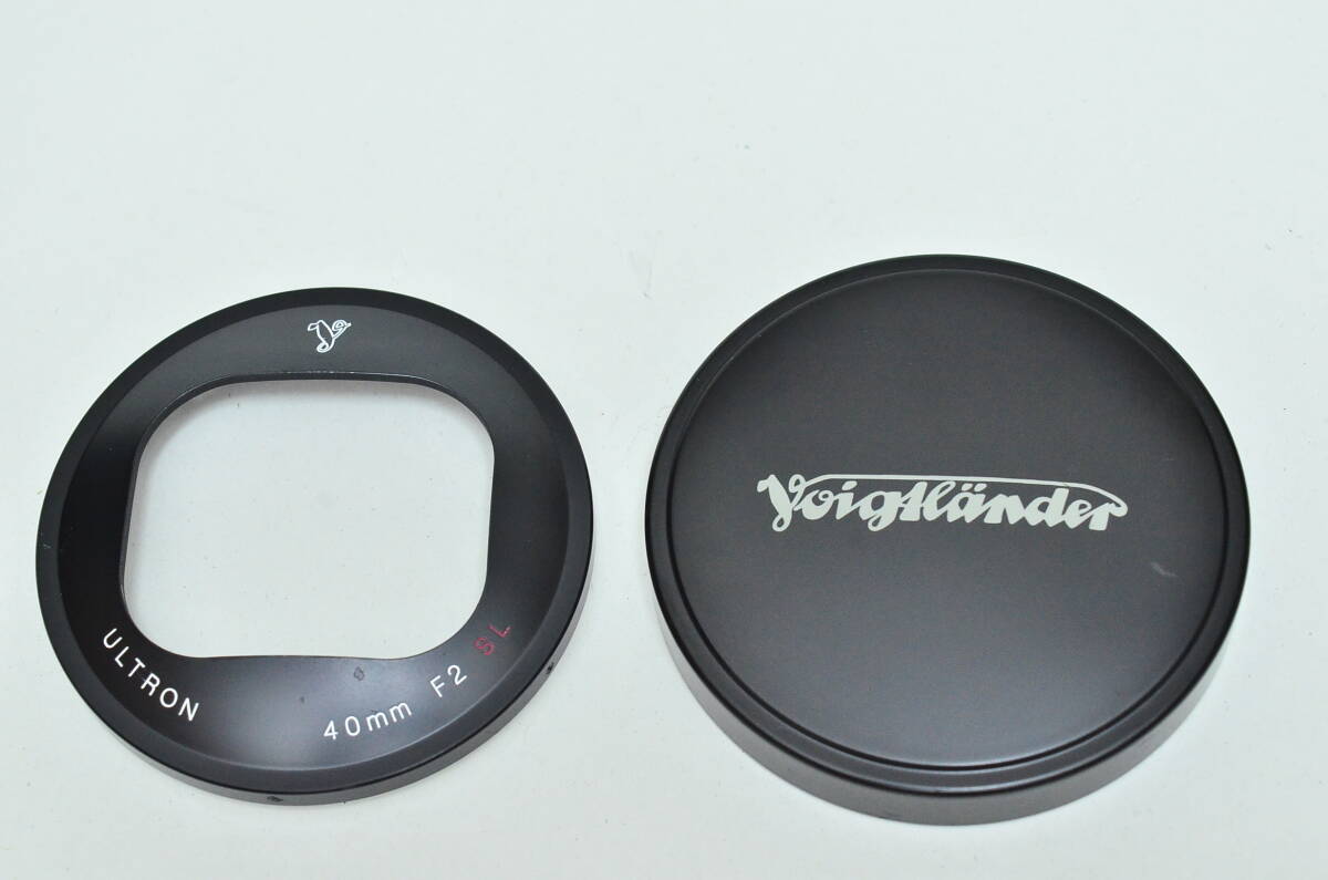 VOIGTLANDER ULTRON 40mm f2 SL ASPHERICAL 用フード・メタルキャップ
