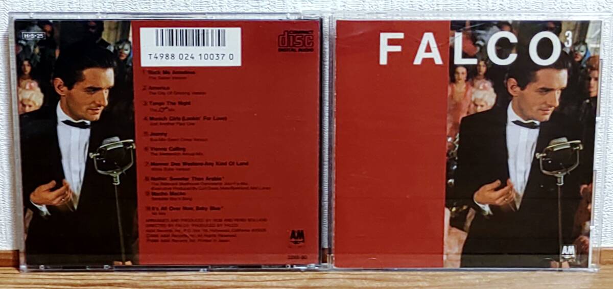 初期盤CD♪ファルコ/FALCO3★32XB-80★ロック・ミー・アマデウス8分台Solieri Version