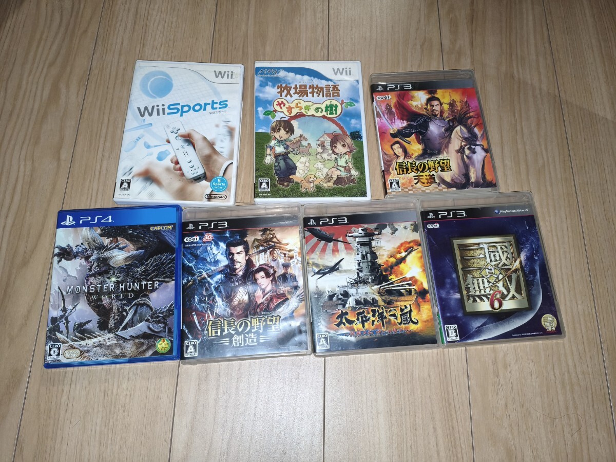 ゲームソフト 7本セット Wii PS3 PS4 まとめ売り