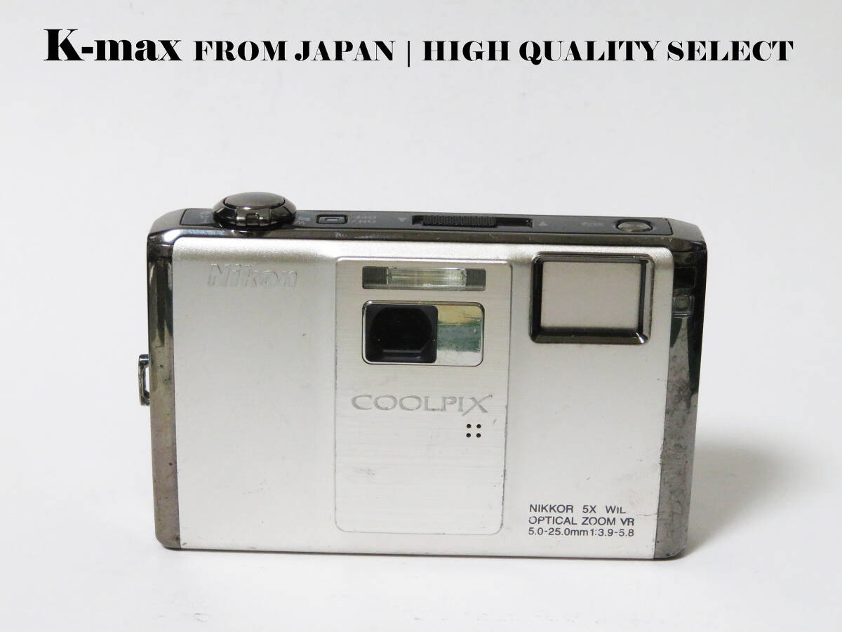 【極上美品】 Nikon Coolpix S1000pj Silver 正常動作品 [Top Mint] Y2K Compact Digital Camera #5050