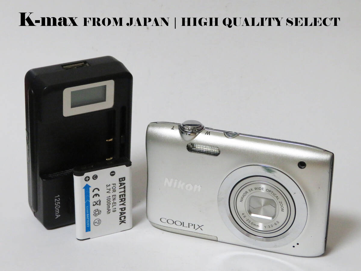 【極上美品】 Nikon Coolpix A100 Silver 正常動作品 [Top Mint] Y2K Compact Digital Camera #5062